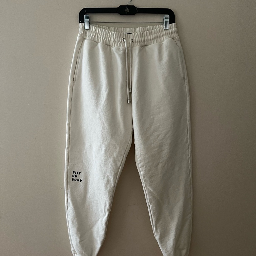 Men's Cream Jogger Pants